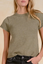 Load image into Gallery viewer, Light Olive Crewneck SS Sweater