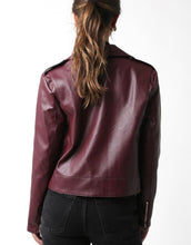 Load image into Gallery viewer, Maroon Leather Jacket