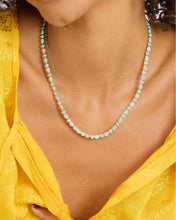 Load image into Gallery viewer, Melinda Maria Blue Opal Isla Tennis Necklace 18”