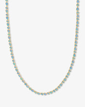 Load image into Gallery viewer, Melinda Maria Blue Opal Isla Tennis Necklace 16”