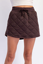 Load image into Gallery viewer, Espresso Quilted Pullover w/ Skort Set