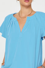 Load image into Gallery viewer, Flutter Slv Blouse Faded Blue