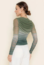 Load image into Gallery viewer, Green Ombre Shirring Top