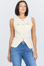 Load image into Gallery viewer, DJD Kinsey Wheat Denim Vest