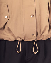 Load image into Gallery viewer, Beige Lightweight Bomber Jacket