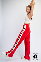 Load image into Gallery viewer, Red Soft Side Striped Track Pant