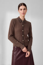 Load image into Gallery viewer, Mocha Brown Button Down Sweater Cardigan