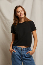Load image into Gallery viewer, Crew Neck Baby Tee True Black