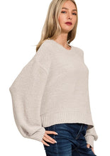 Load image into Gallery viewer, Bone Oversized Balloon Slv Sweater