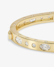 Load image into Gallery viewer, Melinda Maria Ashley Sunset Lock Cuff 6mm-Gold/White