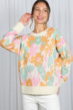 Load image into Gallery viewer, Cream Multi Floral Sweater