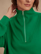 Load image into Gallery viewer, Varley Verdant Green Hawley Half Zip Sweat