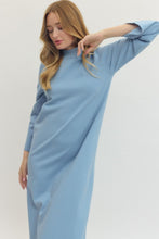 Load image into Gallery viewer, Pretty Blue LS Maxi Sweater Dress