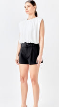 Load image into Gallery viewer, Black Belted Mini Shorts
