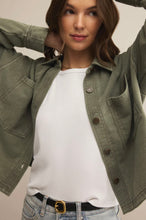 Load image into Gallery viewer, Z Supply Cropped All Day Knit Jacket-Hunter Green