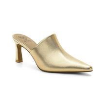 Load image into Gallery viewer, Gold Heeled Mule