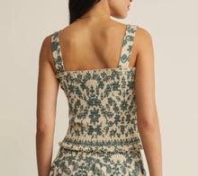 Load image into Gallery viewer, Z Supply Everglade Leya Tera Paisley Smocked Top