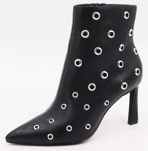 Black Grommet Bootie