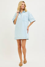 Load image into Gallery viewer, Light Denim SS Shirt Dress