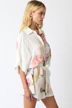 Load image into Gallery viewer, White Floral Tie Front Romper