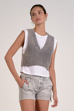 Load image into Gallery viewer, Grey Wash Slvls Layered Sweater Top