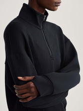 Load image into Gallery viewer, Varley Sian Cropped Half Zip Midlayer Black