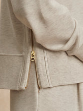 Load image into Gallery viewer, Varley Philippe Cropped Sweat- Ivory Marl