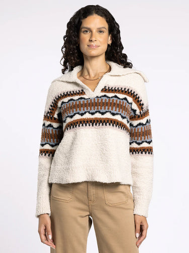 Oxford Tan/Cream Bernice Sweater