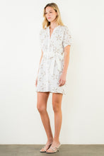 Load image into Gallery viewer, Cream Embroidered Belted Dress (THML)