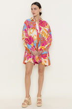Load image into Gallery viewer, Flirty in Floral Shirt Dress