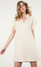 Load image into Gallery viewer, Cream SS Textured Dress