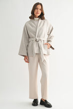 Load image into Gallery viewer, Oatmeal Cape Coat