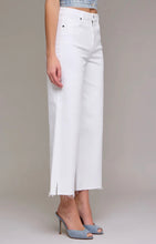 Load image into Gallery viewer, Hidden White Cropped Wide Leg Nori Jean