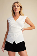 Load image into Gallery viewer, Ivory Wrap V-Neck Top