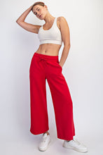 Load image into Gallery viewer, Red/Cream Piping Polo Top w/ Pants Set