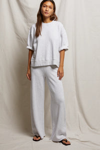 Ash Cotton Wide Leg Trouser