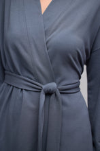Load image into Gallery viewer, Barefoot Dreams Brushed Luxe Lounge Robe Slate Blue