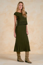Load image into Gallery viewer, Olive Cap Slv Waist Band Dress