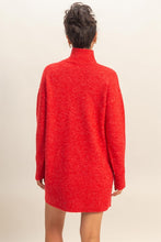 Load image into Gallery viewer, Red LS Sweater Dress