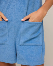 Load image into Gallery viewer, Z Supply Salty Blue Brighter Days Terry Romper
