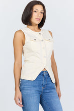 Load image into Gallery viewer, DJD Kinsey Wheat Denim Vest