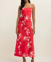 Load image into Gallery viewer, Z Supply Red Alyse Darya Floral Maxi Dress