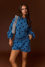 Load image into Gallery viewer, Blue Polka Dot Weekend Set