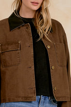 Load image into Gallery viewer, Cocoa Jacket w/ Leather Trim