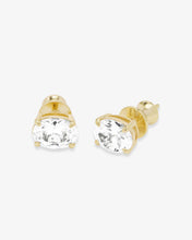 Load image into Gallery viewer, Melinda Maria Hello Gorgeous 8mm Studs- Gold/White