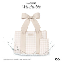 Load image into Gallery viewer, Case-Mate Latte Gingham Bow Jelly Tote