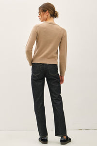 Mocha Basic LS Sweater
