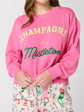 Load image into Gallery viewer, Lounge Sweatshirt Champagne + Mistletoe