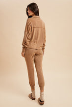 Load image into Gallery viewer, Dark Camel Washed Polo Set