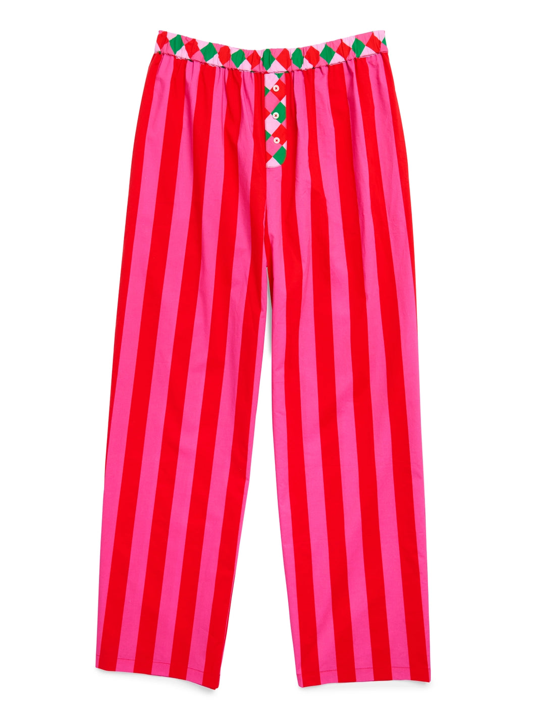Festive Striped Boxer Pants